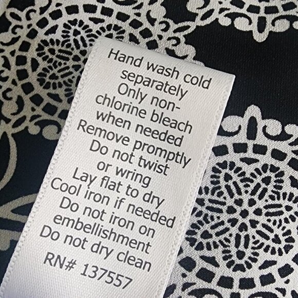 41 HAWTHORN Stitch Fix Black White Sleeveless Jeweled Dress Womens Size S Small - Picture 8 of 8